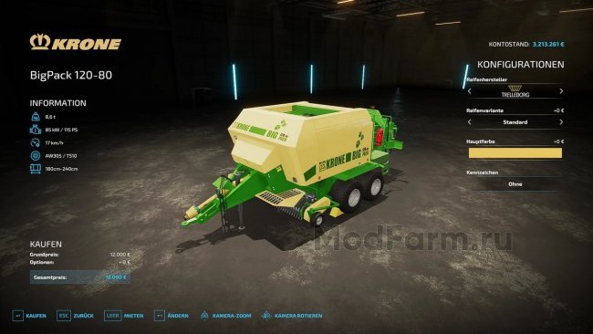 Krone BigPack 120-80 TwinAddon главная картинка