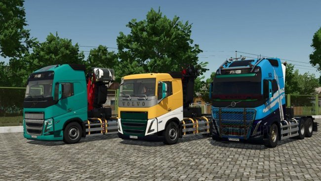 Volvo FH 16 Forestry Z-Crane Semi Pack главная картинка