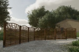 Decorative Wooden Fence 2