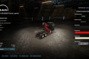 MAN TGX Forest Semi 3