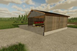 Drive Thru Log Shed 2