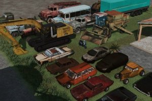 Placeable Junkyard Cars 4
