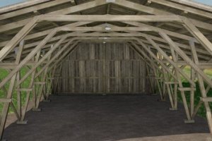 Shed wooden structure 3