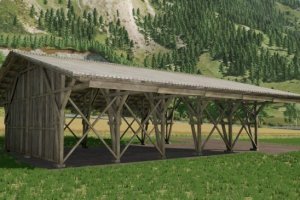 Shed wooden structure 2