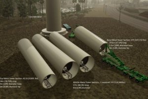 Trail King Double Schnable Trailer and Wind Tower Sections 4