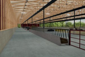 120x400 BTO Free Stall Monoslope 5