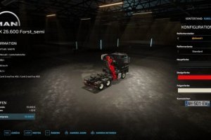 MAN TGX Forest Semi 4