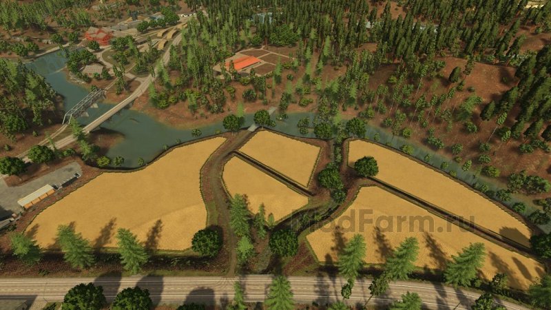 Сеть маршрутов Autodrive для карты AgroForests