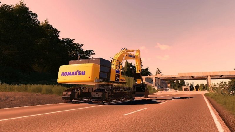 Large Komatsu excavator