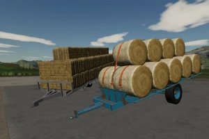 Hungarian Homemade bale trailer 2