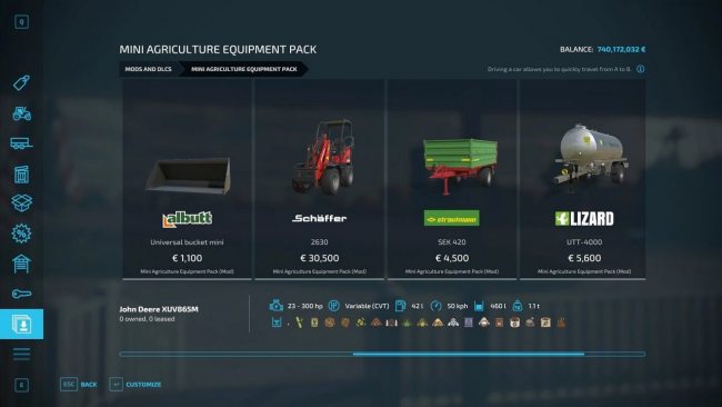 Mini Agriculture Equipment Pack