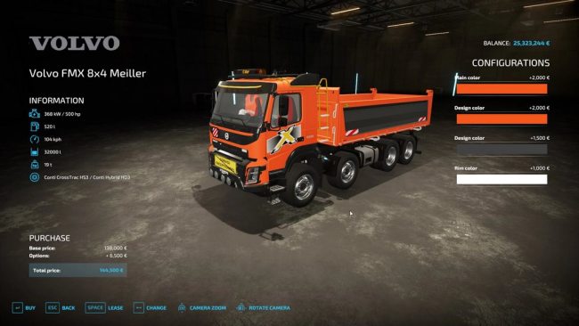 FMX 8x4 Tipper