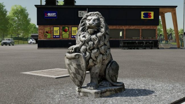 Bavarian lion statue