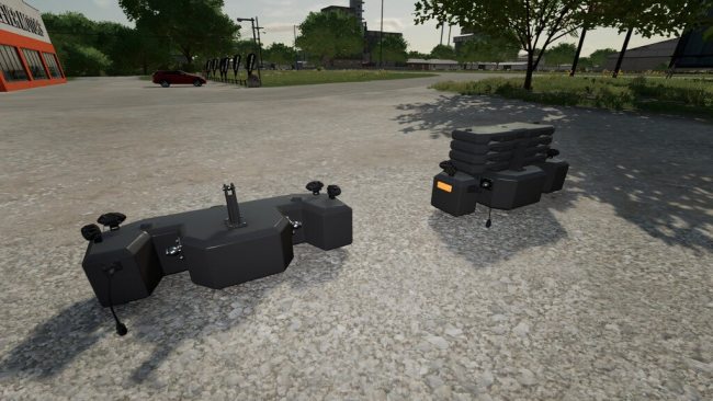 Hi-Vis LED-Lights Tractor Front Weight