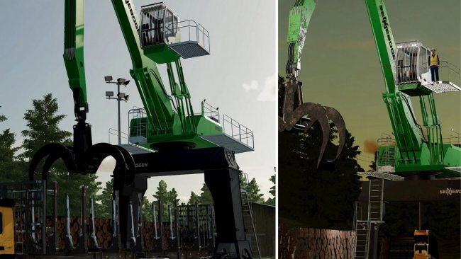 Sennebogen 850e Gantry Log Unloader