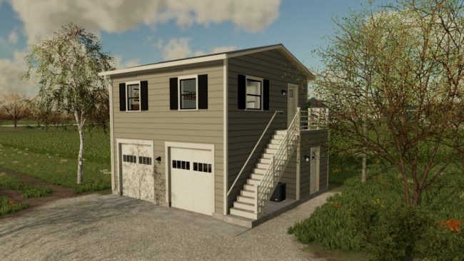 American Garage With Apartment