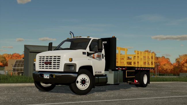 GMC C8500 Flatbed Cone Truck