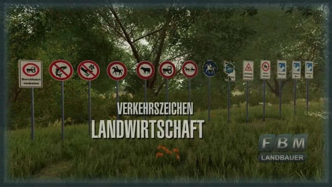 Traffic sign agriculture