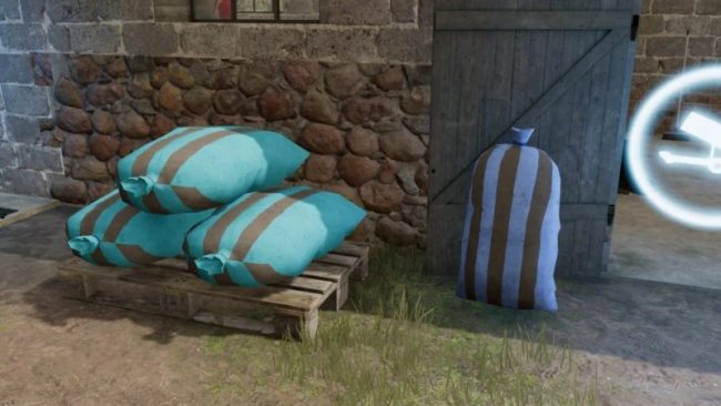 Old grain bags/pallets