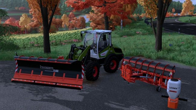 Front loader snow plow Bema 1100
