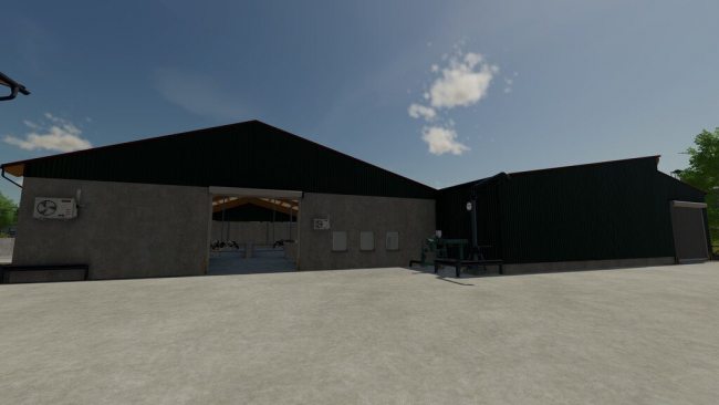Cow Barn Big With GEA Mixfeeder