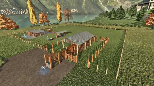 Cow Pasture With Milking Barn