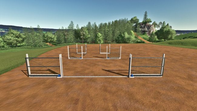 Wired Fence And Rail Gate
