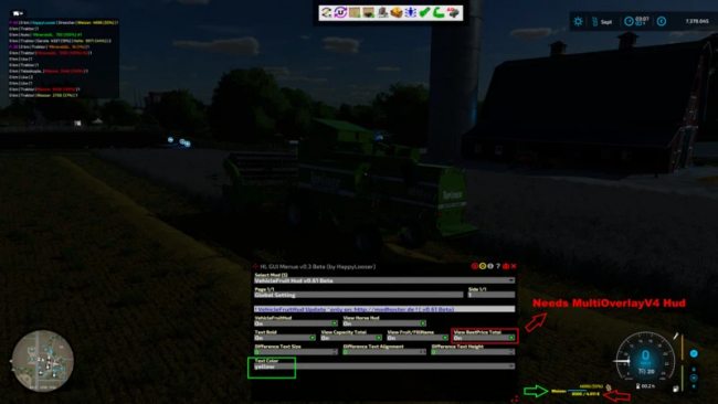 VehicleFruit Hud