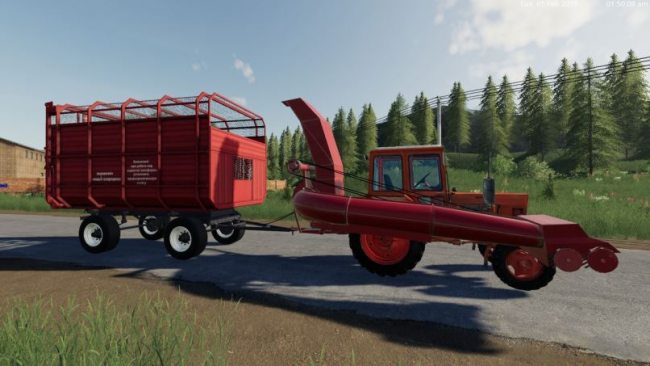 Фуражиры и прицеп ПТС 2