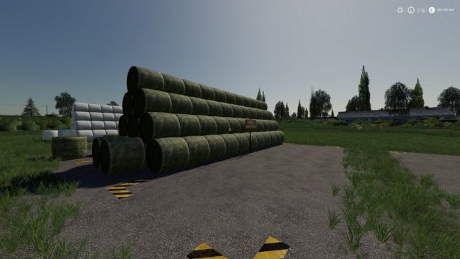 Хранение круглых тюков 3