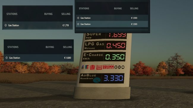 Random Fuels Prices For Diesel And AdBlue(DEF)