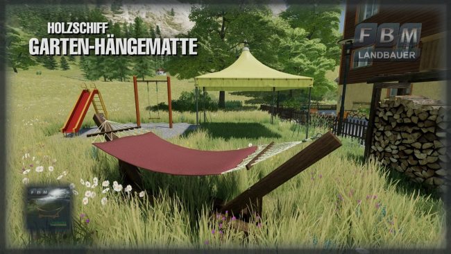 Садовый гамак - Wooden garden hammock