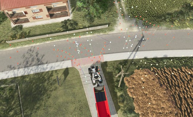 Сеть маршрутов AutoDrive для карты Szpakowo